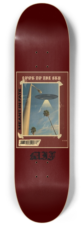 "Look to the sky" 8.25 maroon