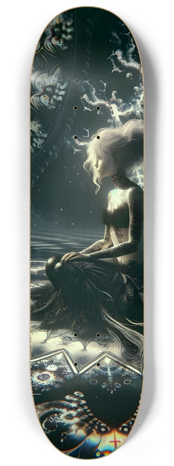 B&W Fractal Mermaid #17 #2