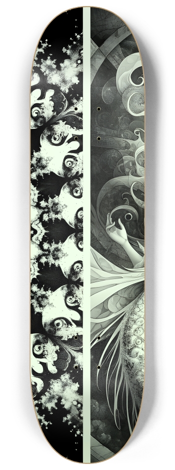 B&W Fractal Mermaid #18 #2