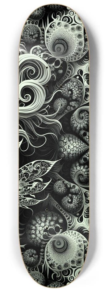 B&W Fractal Mermaid #2 #3