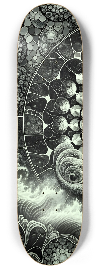 B&W Fractal Mermaid #19 #1