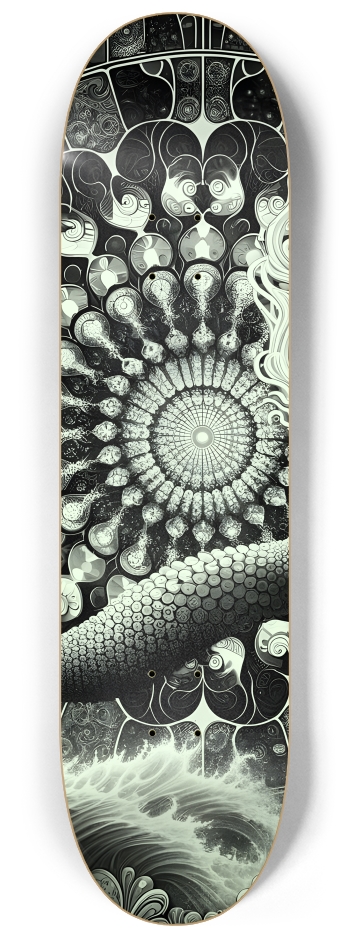 B&W Fractal Mermaid #19 #2