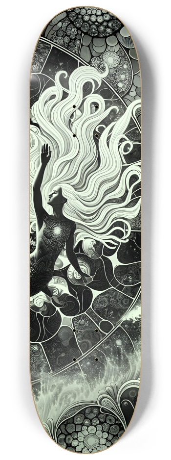 B&W Fractal Mermaid #19 #3