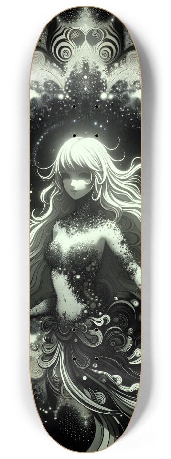 B&W Fractal Mermaid #22 #2
