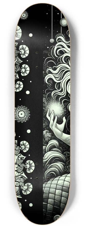 B&W Fractal Mermaid #25 #2