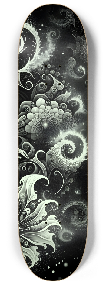 B&W Fractal Mermaid #5 #3