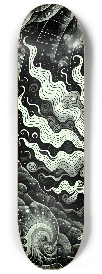 B&W Fractal Mermaid #4 #1