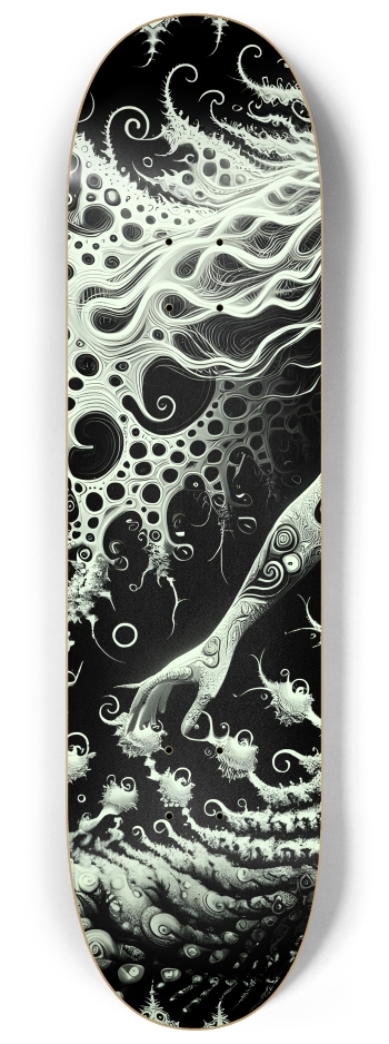 B&W Fractal Mermaid #10 #2