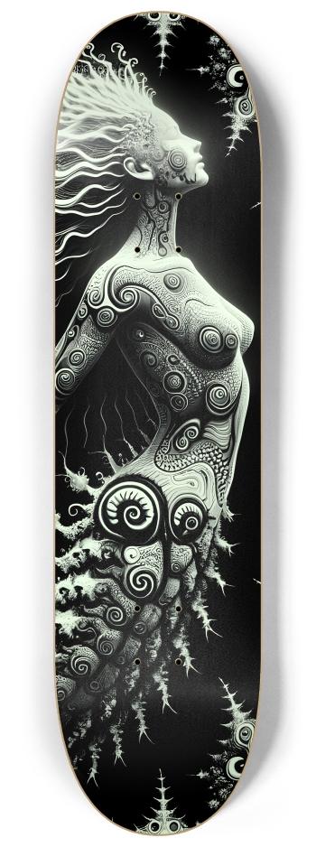 B&W Fractal Mermaid #10 #3