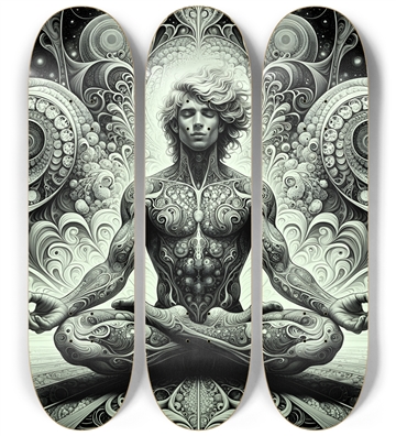 B&W Fractal Man #16