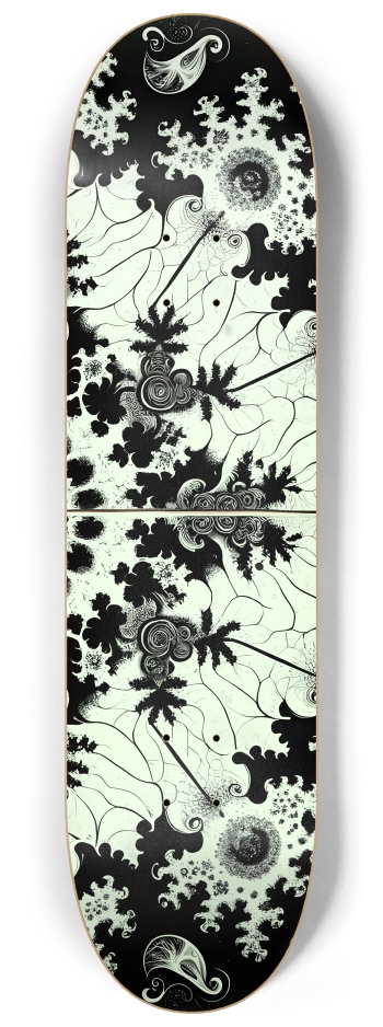 B&W Fractal Mermaid #3 #1