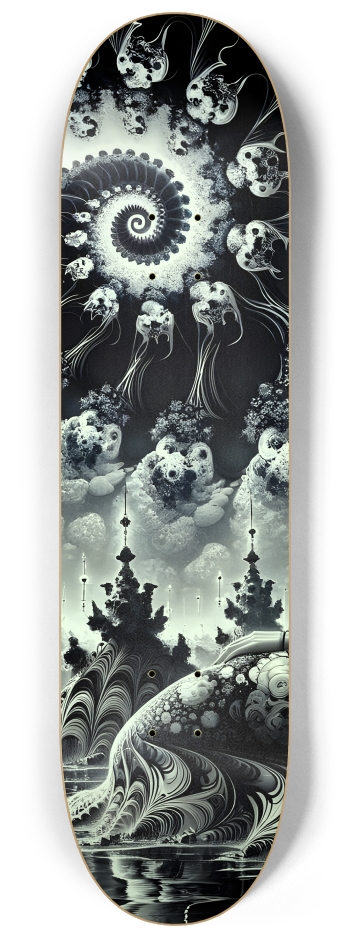 B&W Fractal Mermaid #30 #1