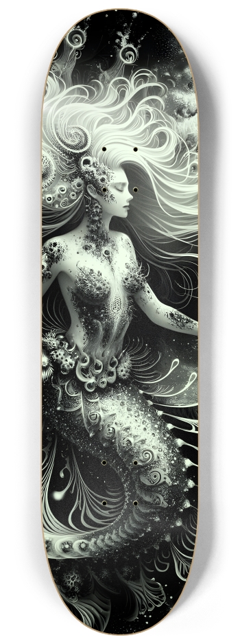 B&W Fractal Mermaid #23 #2