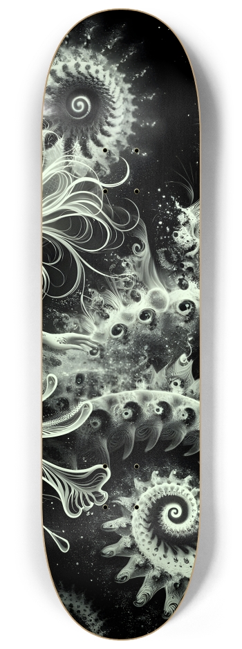 B&W Fractal Mermaid #23 #3
