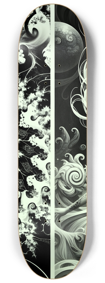 B&W Fractal Mermaid #16 #2