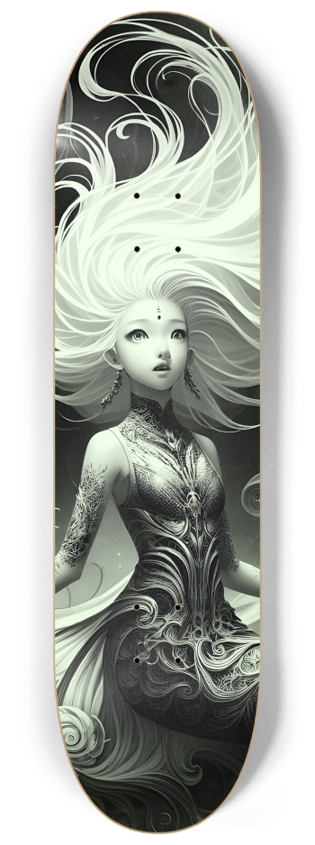 B&W Fractal Mermaid #16 #3