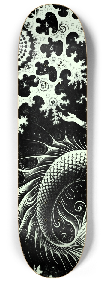 B&W Fractal Mermaid #29 #1