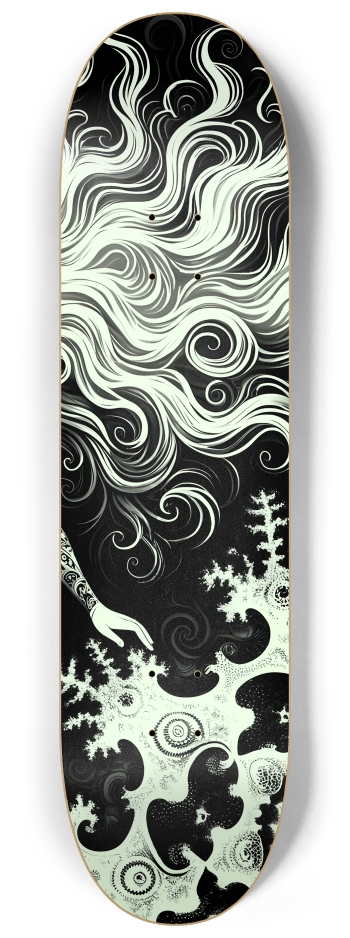 B&W Fractal Mermaid #29 #3