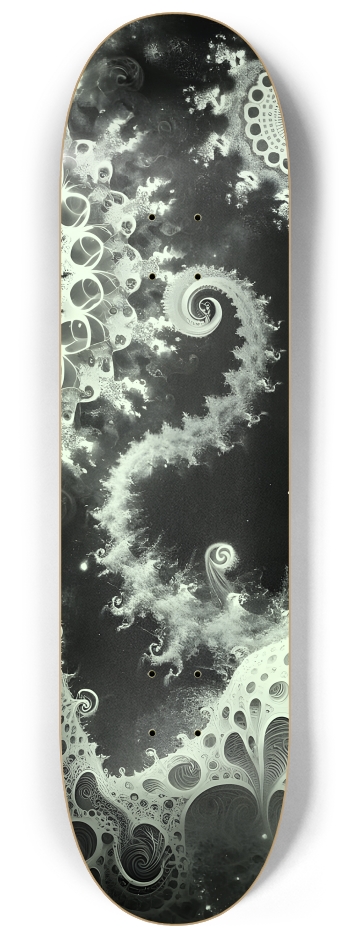 B&W Fractal Man #19 #2 8-1/4 Skateboard Deck