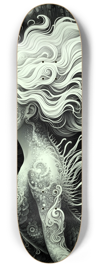 B&W Fractal Mermaid #26 #3