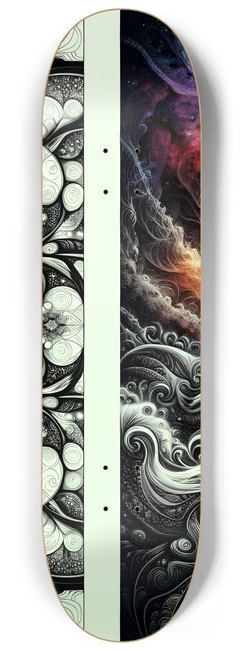 B&W Fractal Mermaid #14 #2