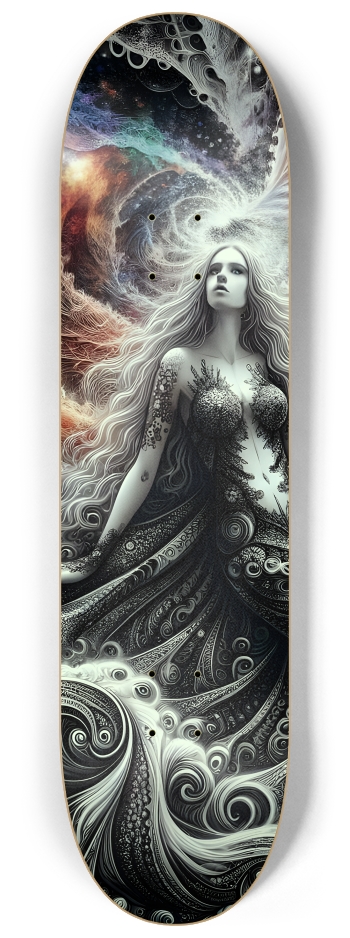B&W Fractal Mermaid #14 #3