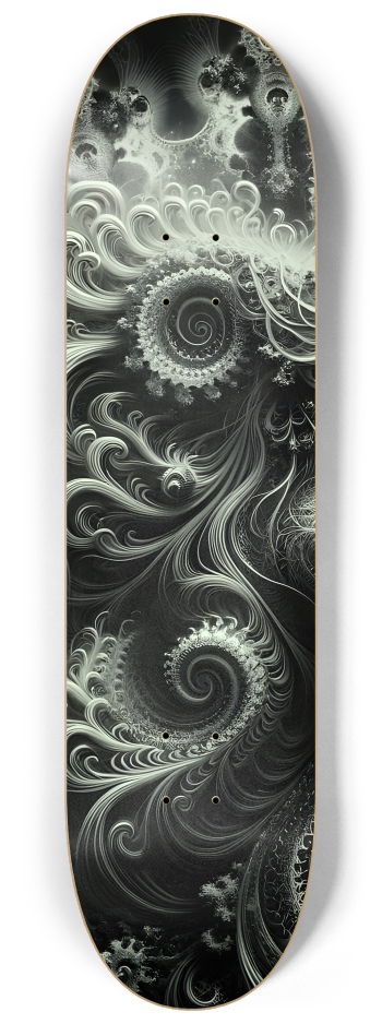 B&W Fractal Mermaid #27 #2