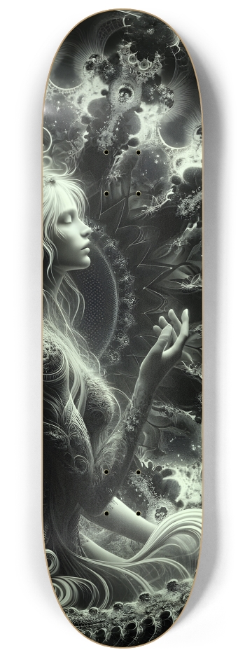 B&W Fractal Mermaid #27 #3
