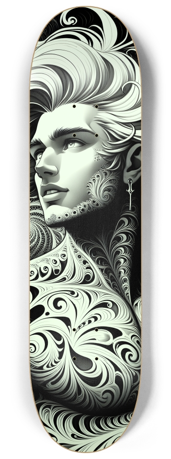 B&W Fractal Man #10 #2