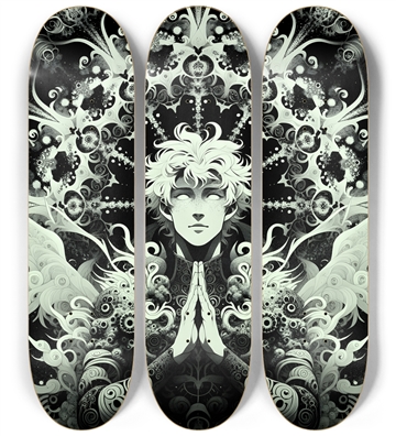 B&W Fractal Man #33