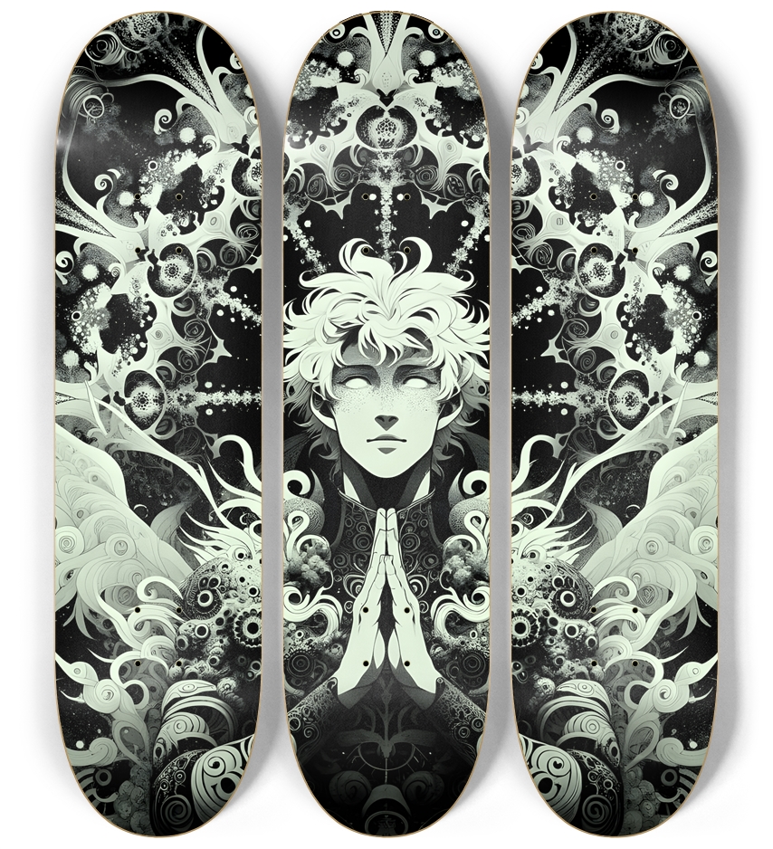 B&W Fractal Man #33