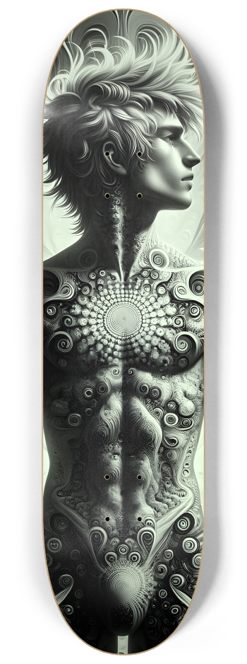 B&W Fractal Man #22 #3