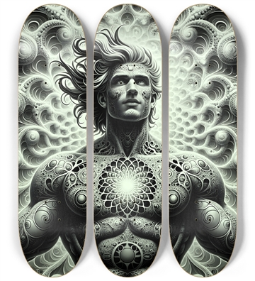 B&W Fractal Man #5