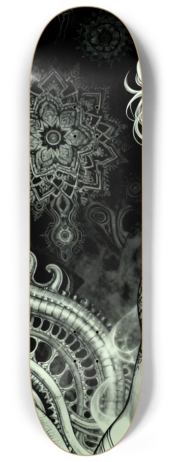 B&W Fractal Man #18 #1 8-1/4 Skateboard Deck
