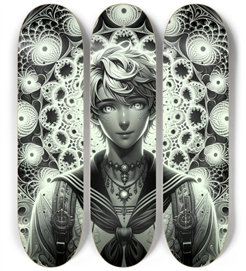 B&W Fractal Sailor #27