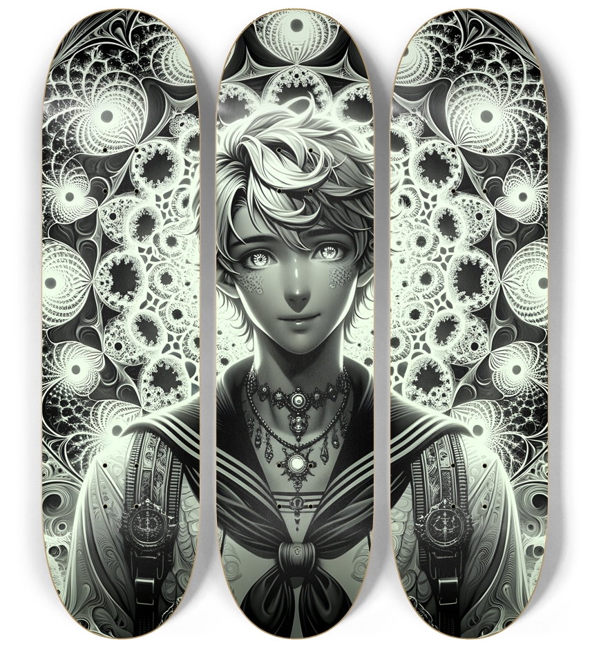 B&W Fractal Sailor #27