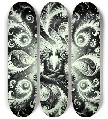 B&W Fractal Lovers #6