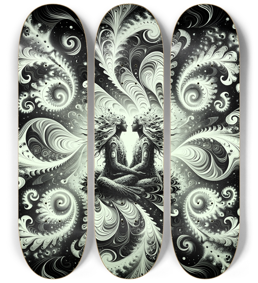 B&W Fractal Lovers #6