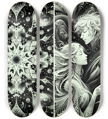 B&W Fractal Lovers #3