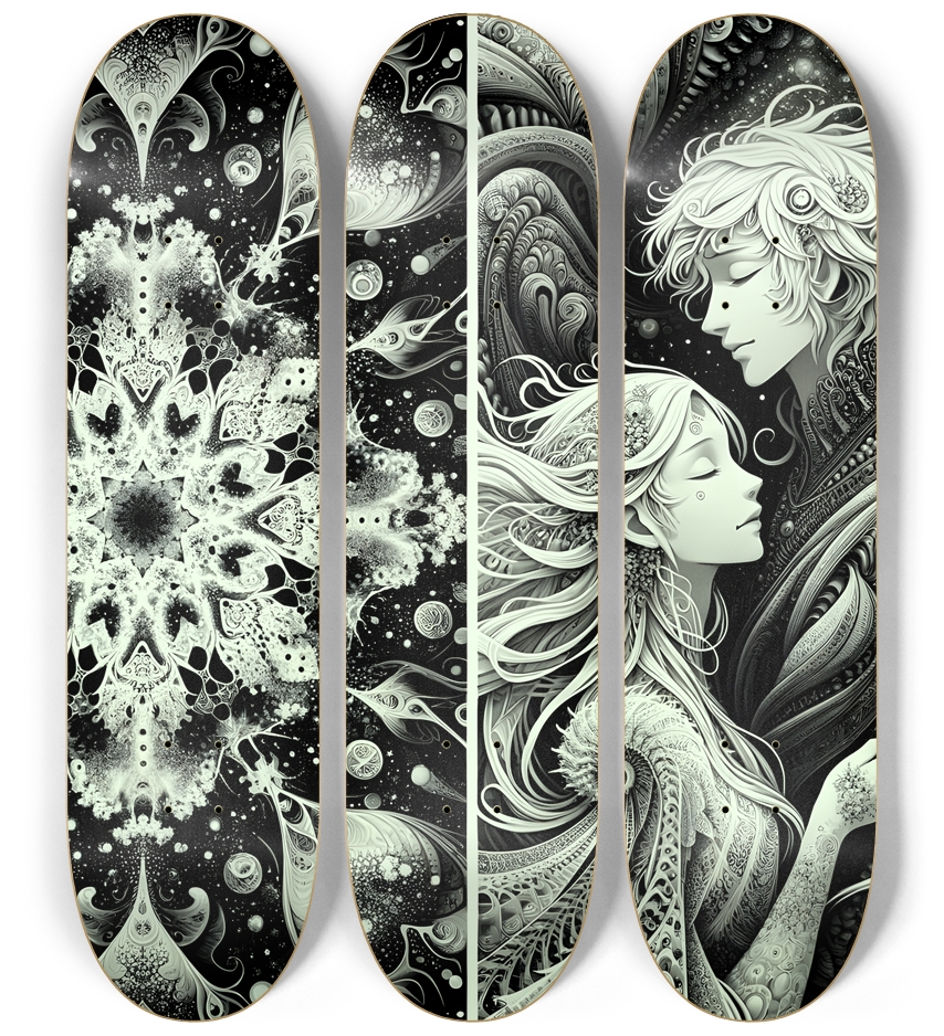 B&W Fractal Lovers #3