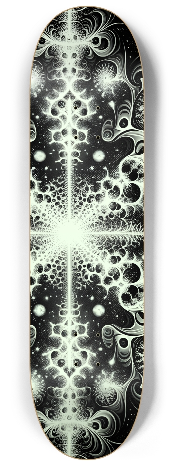 B&W Fractal Man #82 #1 8-1/4 Skateboard Deck