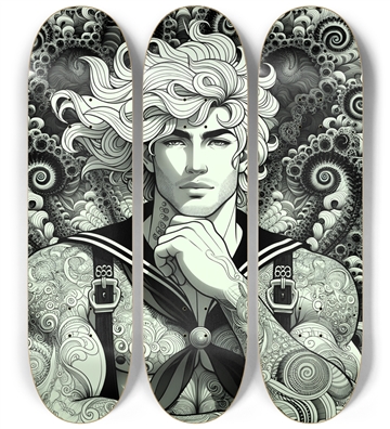 B&W Fractal Sailor #18