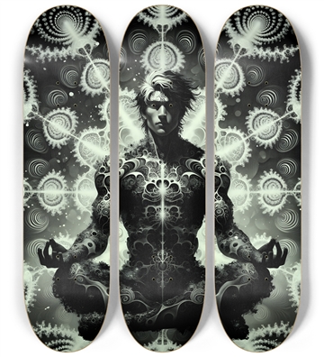 B&W Fractal Man #81