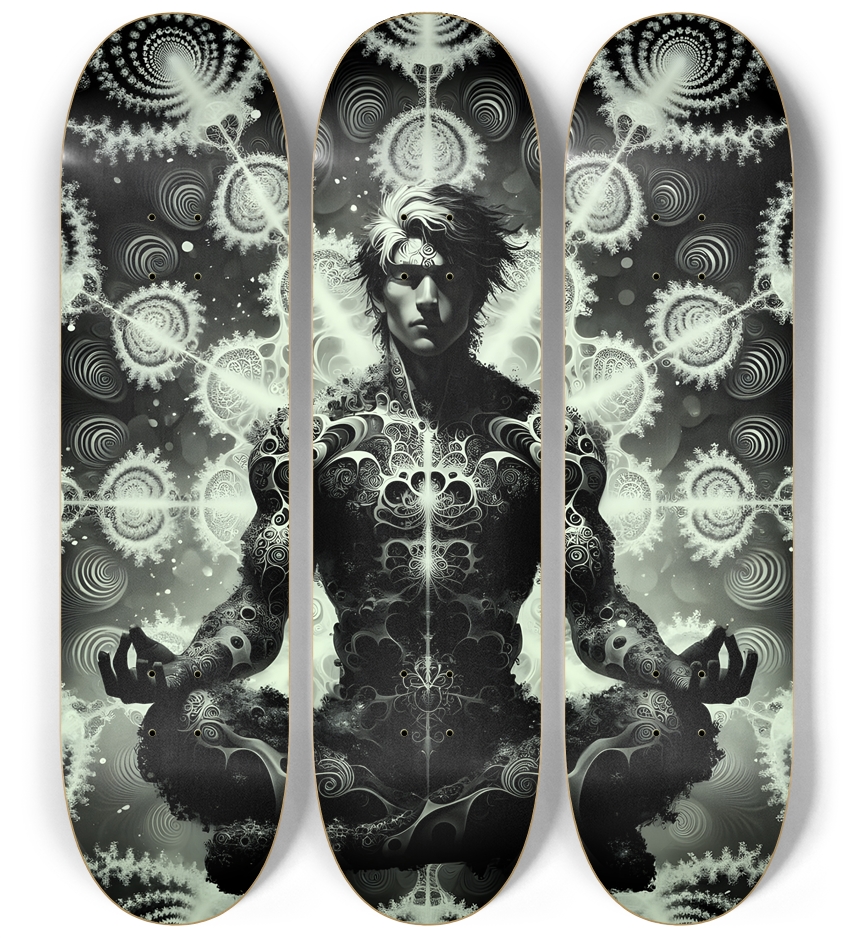 B&W Fractal Man #81