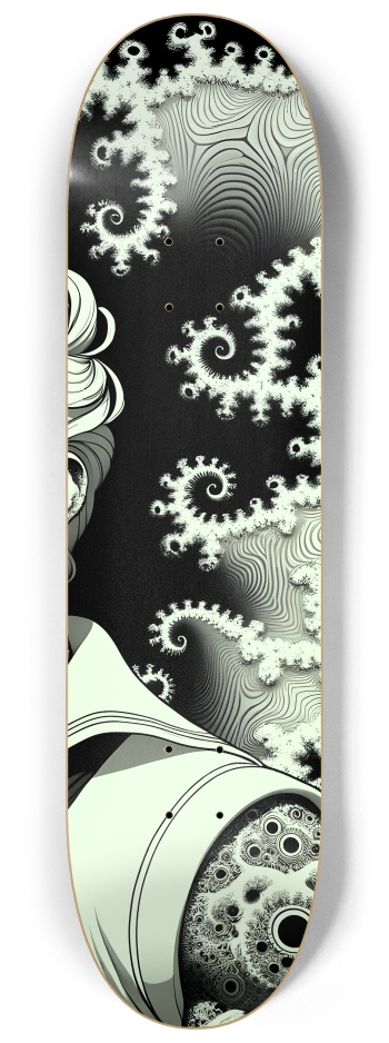 B&W Fractal Sailor #3 #3 8-1/4 Skateboard Deck