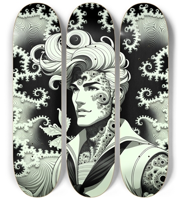 B&W Fractal Sailor #3
