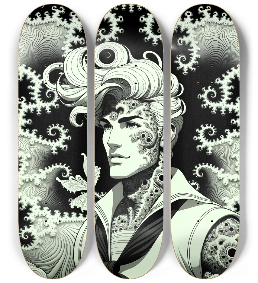 B&W Fractal Sailor #3