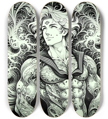 B&W Fractal Sailor #20