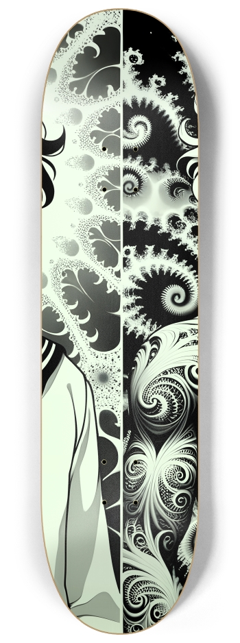 B&W Fractal Sailor #4 #2 8-1/4 Skateboard Deck