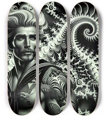 B&W Fractal Sailor #1